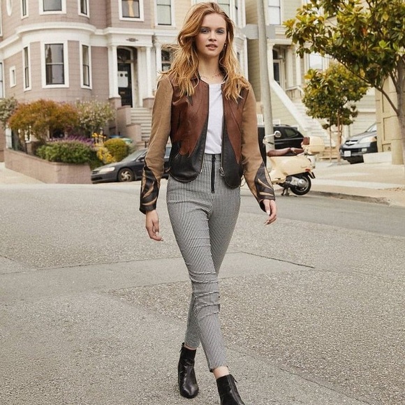 Urban Outfitters Susie gingham stretch crop pants - Picture 7 of 11